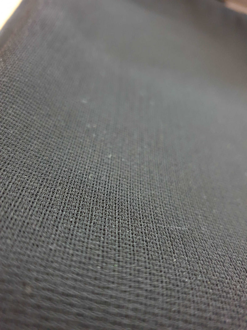 Plain Black Headscarf With Stitched Border