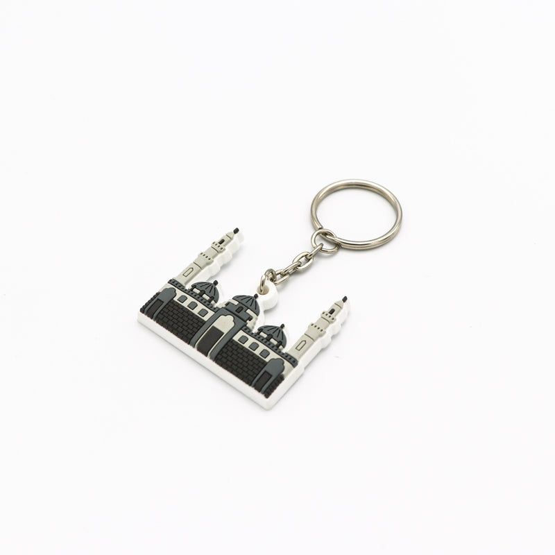Qubaa Mosque Rubber Keychain
