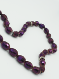 Deep Amethyst Cut Glass Prayer Beads